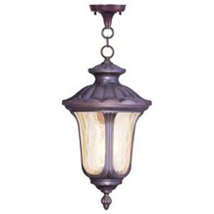 Livex Lighting 7665-50 Oxford Outdoor Chain Hang in Moroccan Gold 